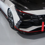 CONVOY Front Bumper Canards [Partial + Edges CF Wrap] for Hyundai Elantra N 2021-2024