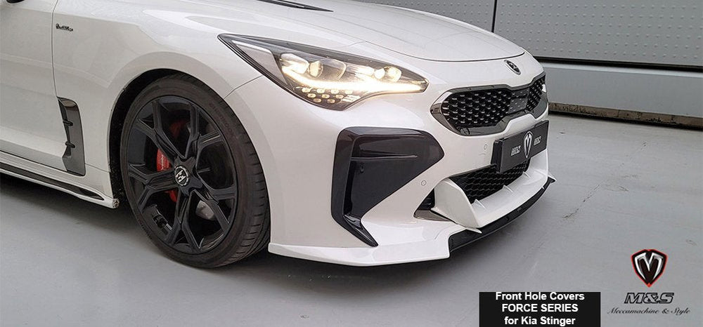 M&S "FORCE SERIES" Front Vent Hole Covers for KIA Stinger [GT, GT-Line, GT1, GT2]