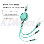 3 in 1 Fast Charging Cable for Hyundai N Line Owners (USB Type C + Apple + Android)