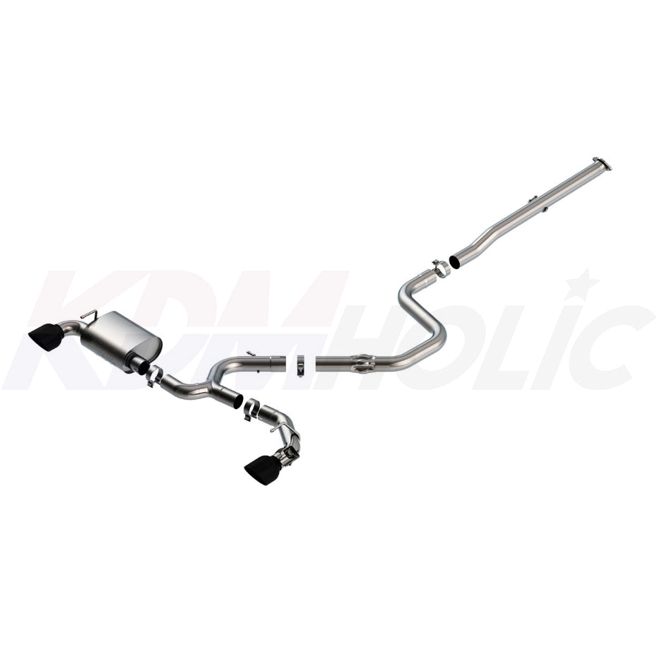 Hyundai Veloster N Cat-Back Exhaust System BORLA Cat-Back Exhaust System ATAK (2019-2022) Black Chrome Tips