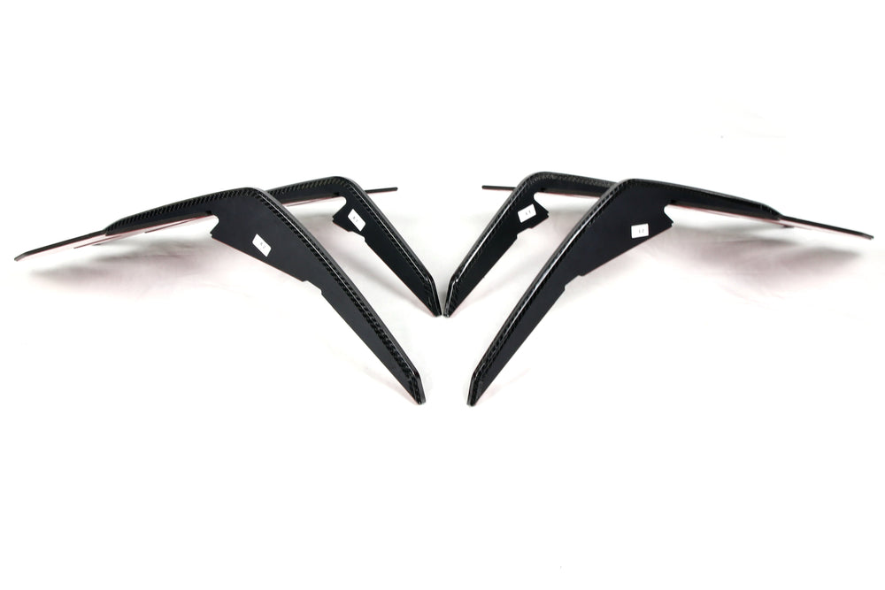 [CONVOY] Front Bumper Canard Wing for Hyundai Elantra N 2021-2023  [Partial + Edges CF Wrap] CVEN03