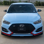 [VELOCE] Front Wing Air Dam Splitter for Hyundai Veloster N 2019+ VELVN01