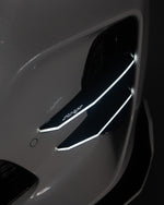 LED Front Bumper Canards for Kia Stinger SELF EMITTING LED [CONVOY]