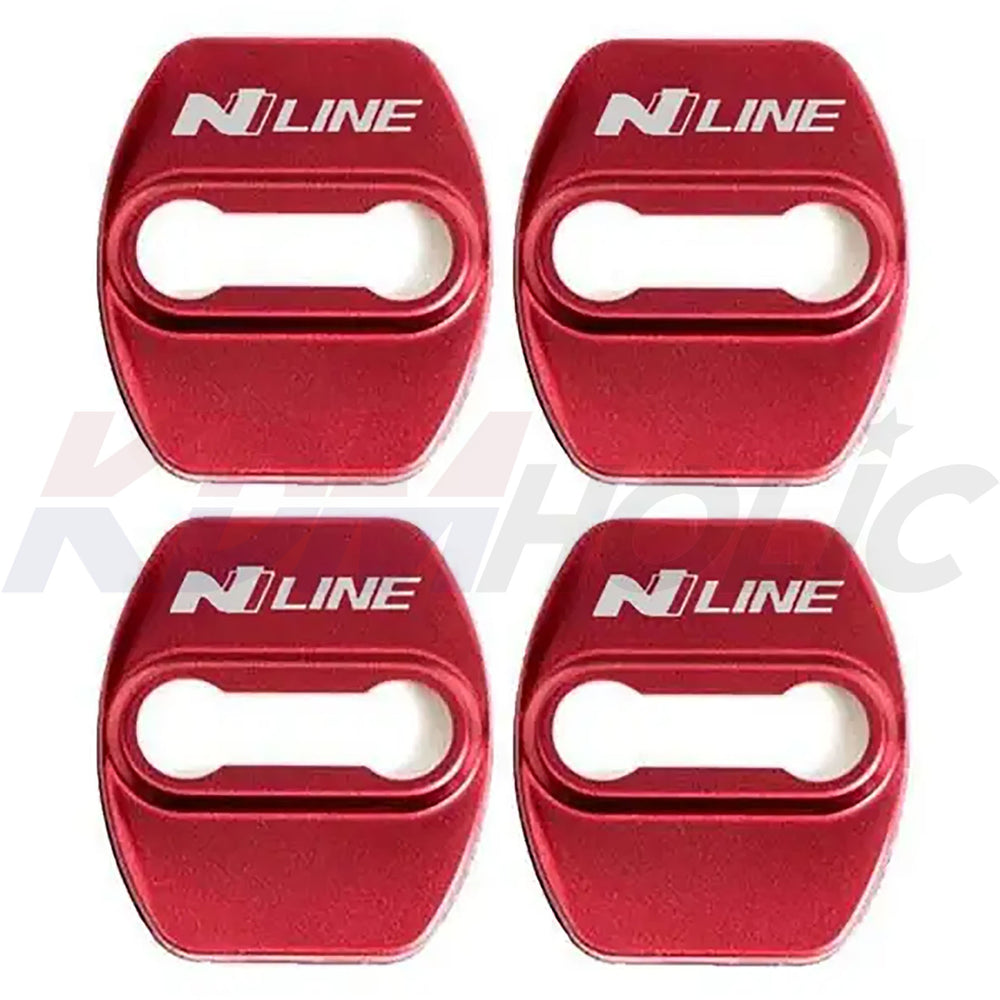 Hyundai N-Line Accessory Door Lock Latch Anti-Rust Cover 4pcs Set for all Hyundai N-Line Enthusiasts 6