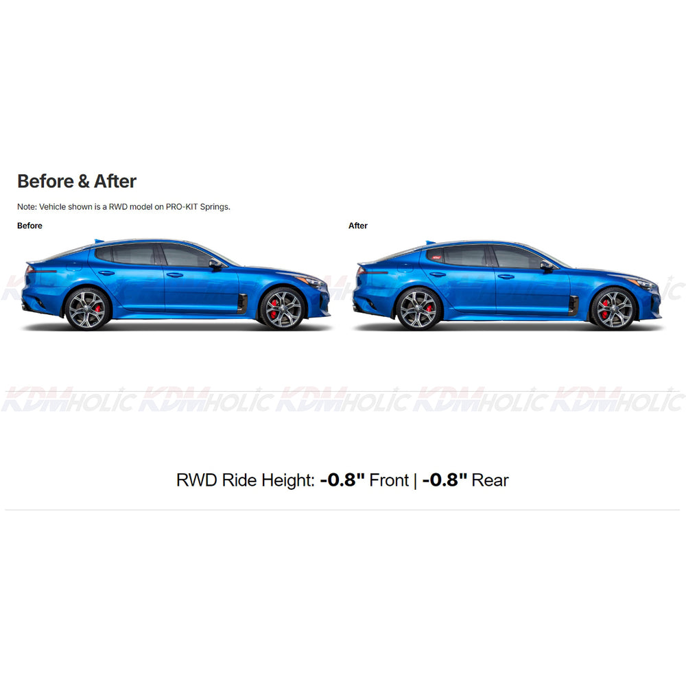 Kia Stinger 2.0L Lowering Springs EIBACH PRO-KIT (2018-2021)