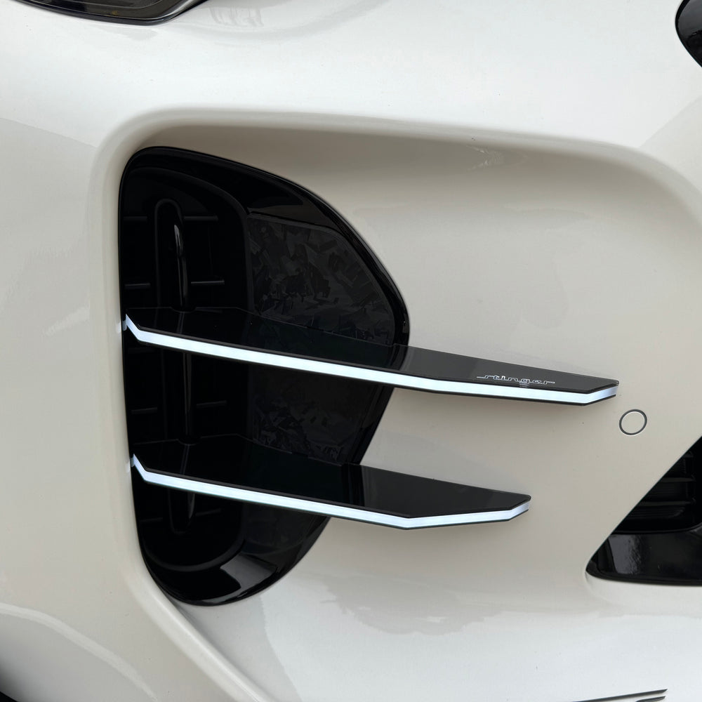 CONVOY Self Emitting LED Front Bumper Canards for Kia Stinger 2018+ GT & GT-Line Models