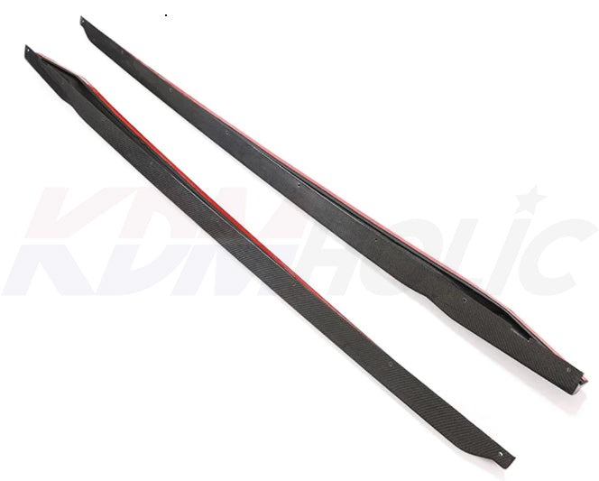 Honda Civic Sedan 11th Gen Carbon Fiber Side Skirts VORTEQ CARBON