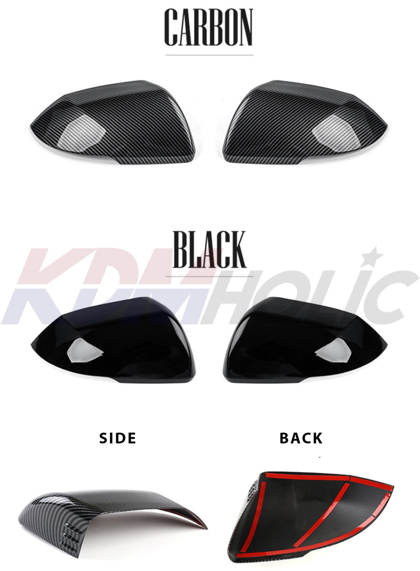 YTC Brand Side Mirror Cover for Hyundai Kona (SX2) 2024+ – KDMHolic