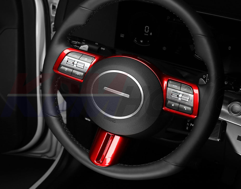 YTC Brand Steering Wheel Frame Cover Set for Hyundai Kona (SX2) 2024+