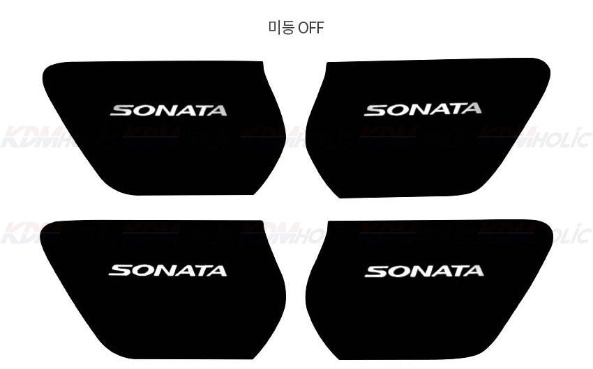 Hyundai Sonata LED Door Catch Plate Kit for Model Years 2018~2019 by Easy LED5