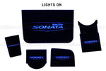 Hyundai Sonata LED Cup Holder Plate Kit for Model Years 2018~2019 by Easy LED4