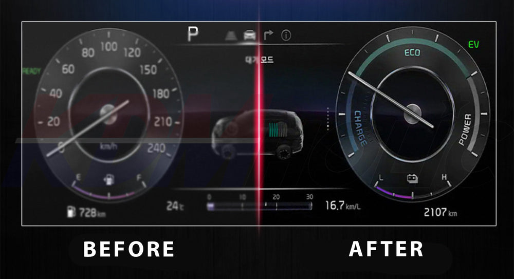 YTC Brand Navigation Display & Climate Control Display Protective Film Set for Hyundai Sonata The Edge 2024+