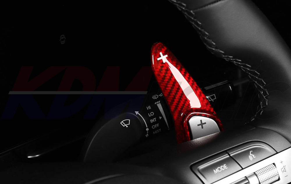 YTC Brand Real Carbon Fiber Paddle Shifter Extensions for Hyundai Sonata The Edge 2014+