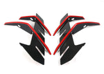 [CONVOY] Front Bumper Canard Wing for Hyundai Elantra N 2021-2024 [Partial CF Wrap + Red Edges] CVEN04