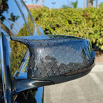 Infiniti Q60 Honeycomb Carbon Fiber M Style Mirror Caps VORTEQ CARBON