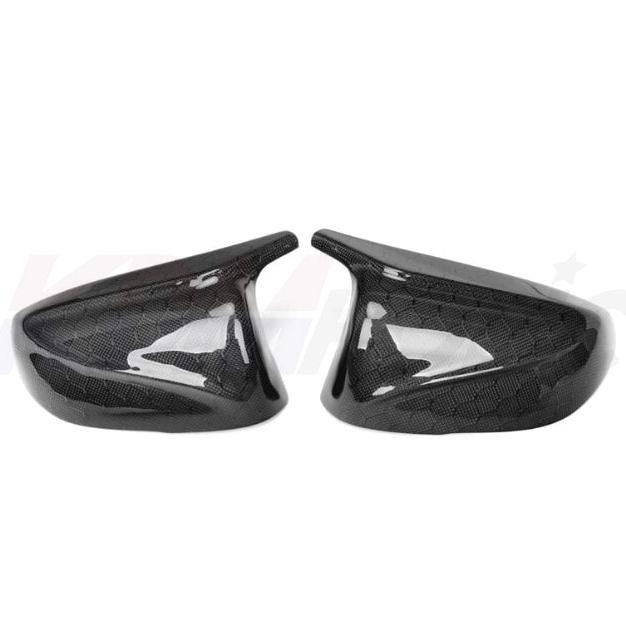 Infiniti Q60 Honeycomb Carbon Fiber M Style Mirror Caps VORTEQ CARBON