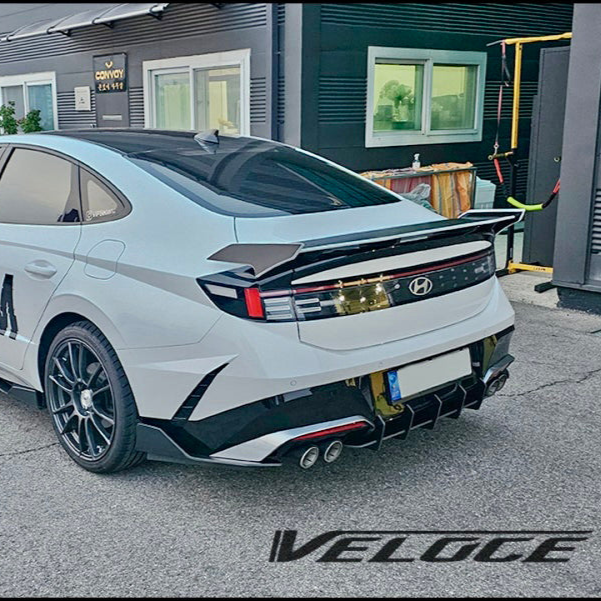 Rear Aero Diffuser and Spats for Hyundai Sonata N-Line 2024+ by VELOCE7