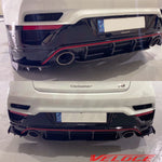 Hyundai Veloster N Rear Diffuser and Rear Lip Spats Full Rear Aero Type-S by Veloce