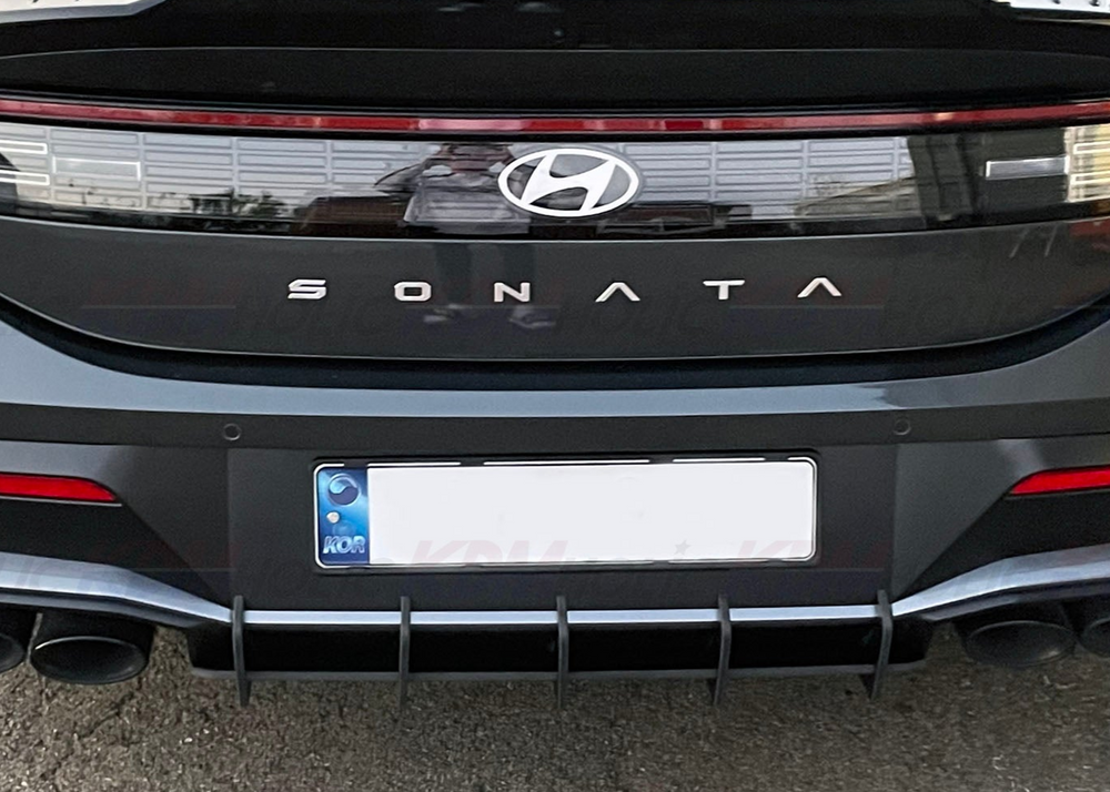 Hyundai Sonata N-Line Rear Diffuser + Fins and Rear Spats by VELOCE 5