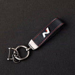 Hyundai N Accessory Keychain - Leather Keychain Car Key Holder Ring for all Hyundai N & N Line Owners 4