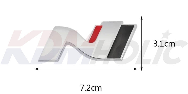 N Logo Emblem for all Hyundai N Vehicles