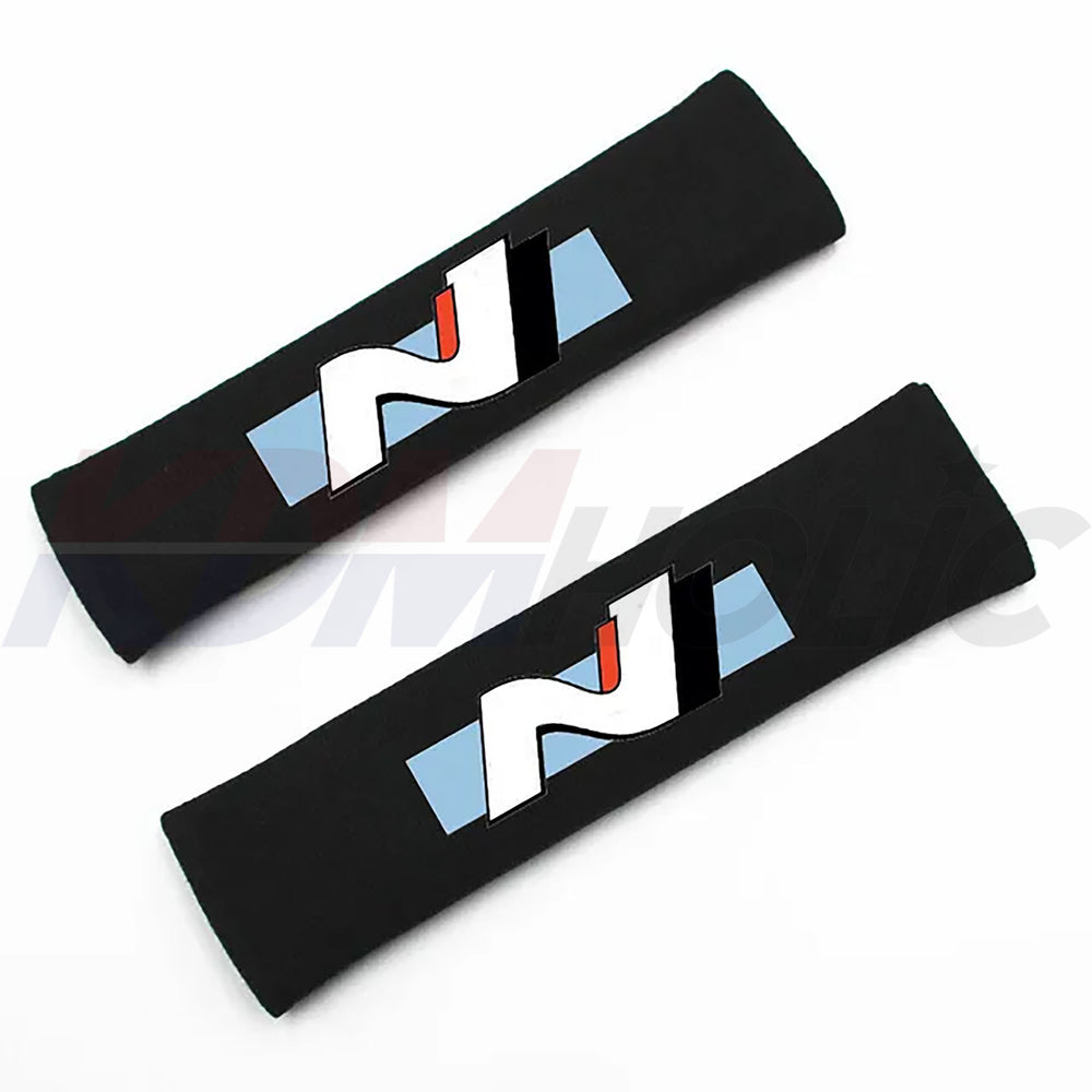 2pc Car Seatbelt Shoulder Protection Pad Covers Set For All Hyundai N Enthusiasts