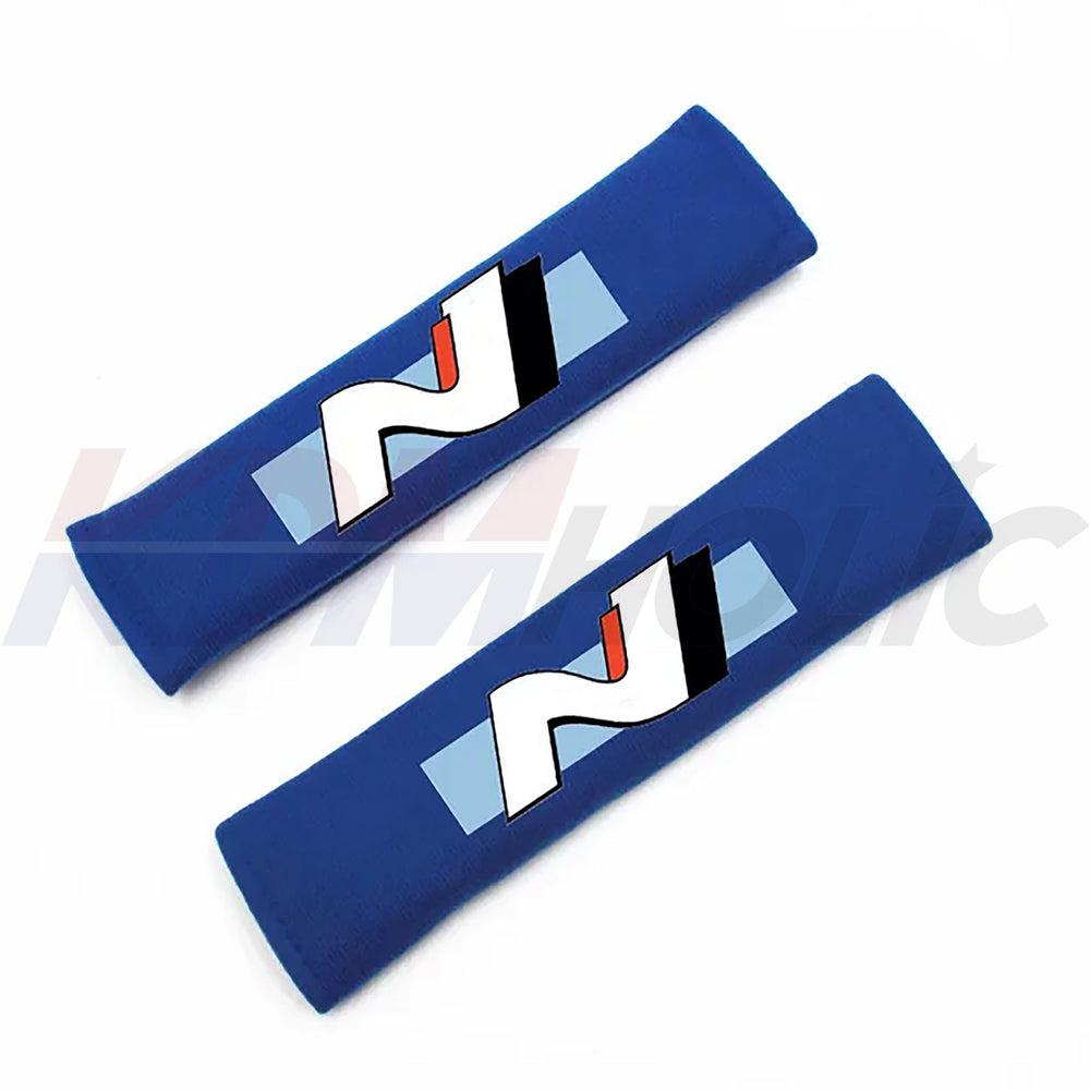 2pc Car Seatbelt Shoulder Protection Pad Covers Set For All Hyundai N Enthusiasts