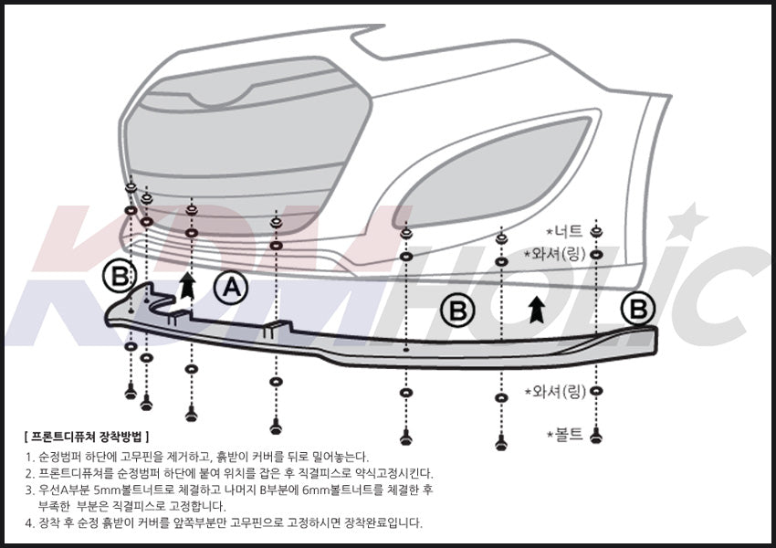 ROADRUNS Front Lip for Hyundai Genesis Coupe BK2