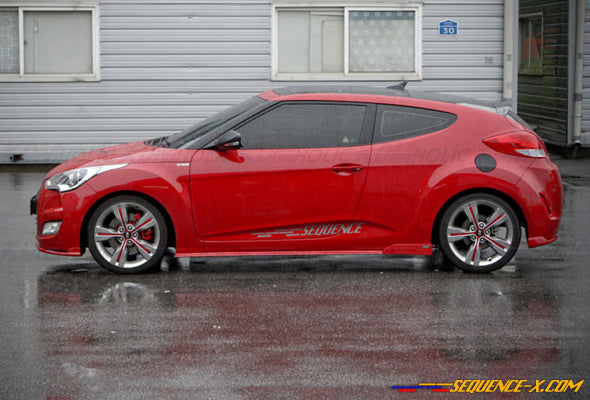 Hyundai Veloster Side Lip by Sequence Garage SPEC-1 for 2012-2017 Naturally Aspirated Veloster 3