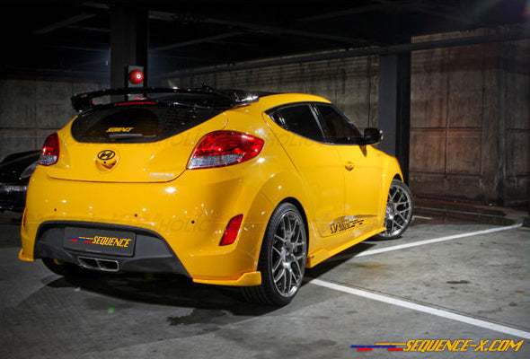 Hyundai Veloster Rear Lip Winglets by Sequence Garage for 2012-2017 Naturally Aspirated Veloster 15