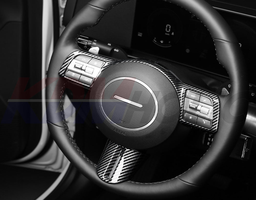 YTC Brand Steering Wheel Frame Cover Set for Hyundai Kona (SX2) 2024+