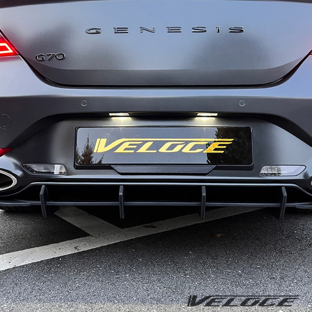 Genesis G70 Rear Diffuser and Rear Lip Spats Full Rear Aero Type-R by Veloce 6