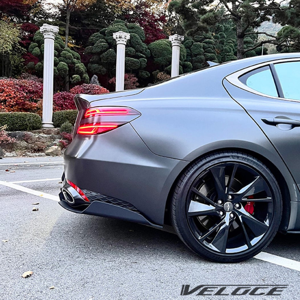 Genesis G70 Rear Diffuser and Rear Lip Spats Full Rear Aero Type-R by Veloce 7