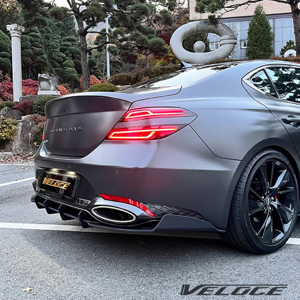 Genesis G70 Rear Diffuser and Rear Lip Spats Full Rear Aero Type-R by Veloce 8