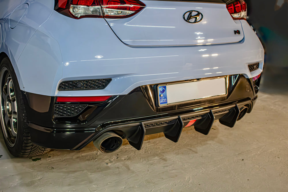 VELOCE Rear Diffuser Fin for Hyundai Veloster N 2019+6