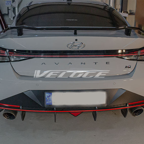 Shark Racing Diffuser Elantra N Exterior – KDMHolic