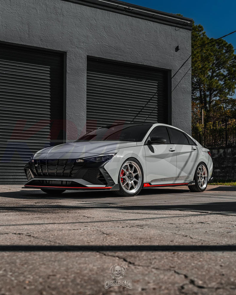 Hyundai Elantra N Lip Kit VELOCE Type N Full Aero Front Splitter Side ...
