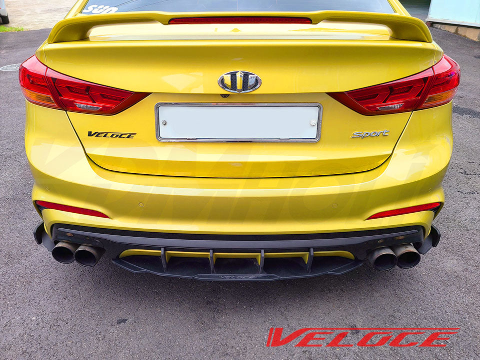 Hyundai Elantra Sport Rear Diffuser and Spats Kit by Veloce 3