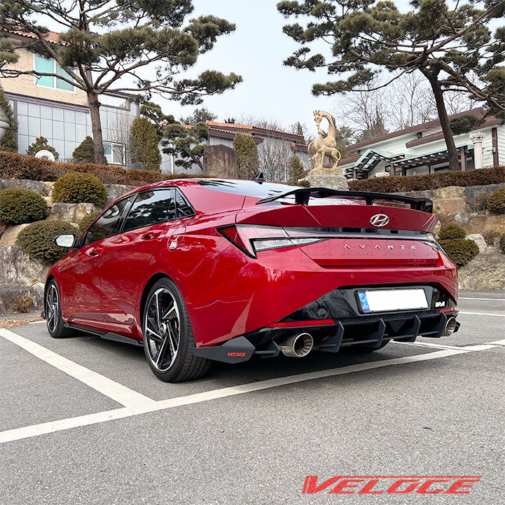 Hyundai Elantra N-Line Rear Diffuser and Spats Kit by Veloce for Model Years 2021~2023 5