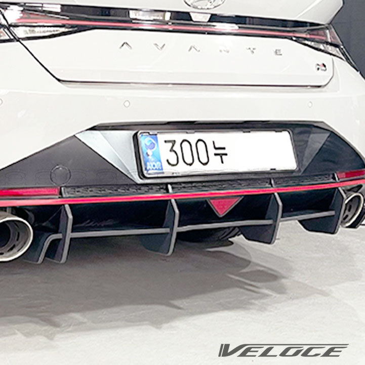 Hyundai Elantra N-Line Rear Diffuser and Spats Kit by Veloce for Model Years 2021~2023 10