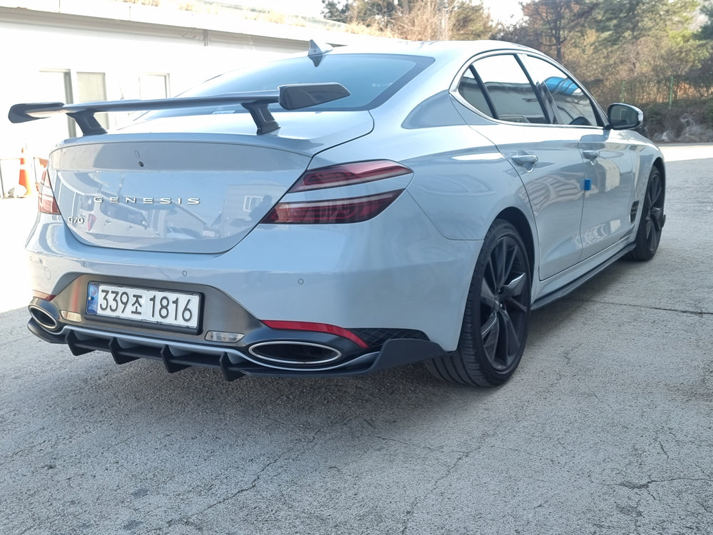 Genesis G70 Rear Diffuser and Rear Lip Spats Full Rear Aero Type-R by Veloce 9