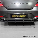 Genesis G70 Rear Diffuser and Rear Lip Spats Full Rear Aero Type-R by Veloce 13