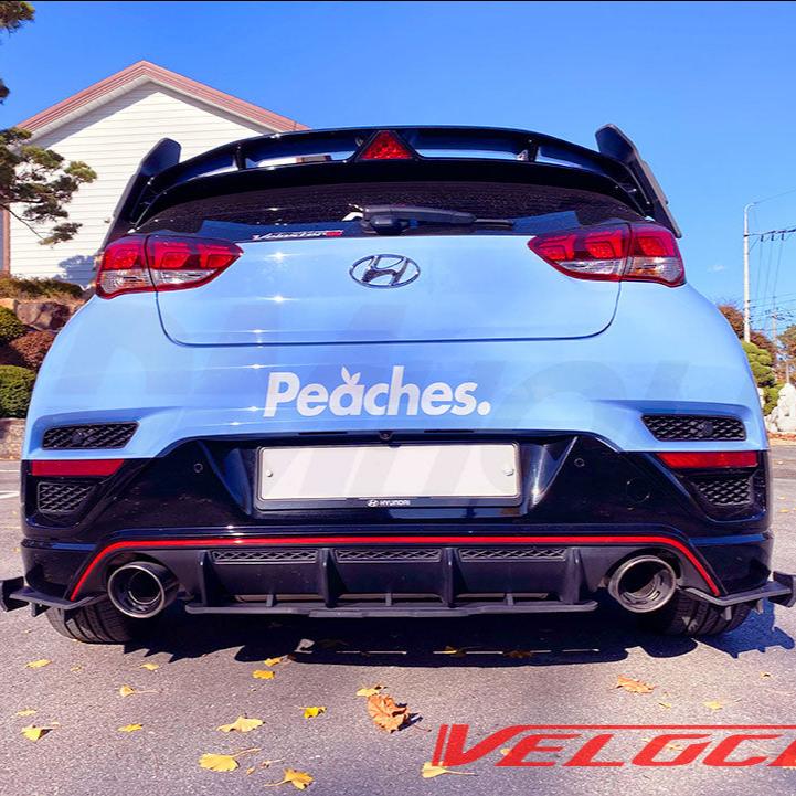 Hyundai Veloster N Rear Diffuser and Rear Lip Spats Full Rear Aero Type-R by Veloce 12