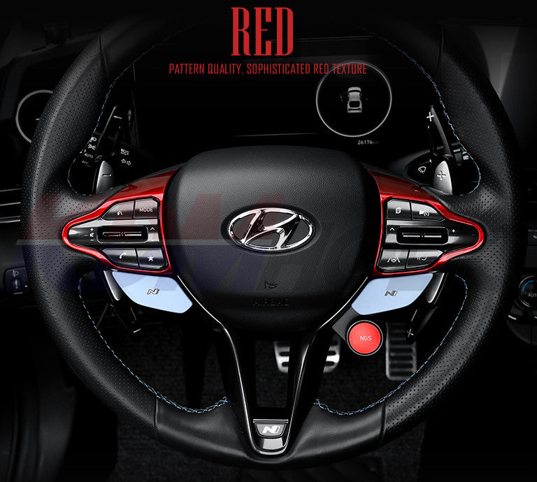 YTC Brand Steering Wheel Button Panel Cover for Hyundai Elantra N 2021-2023
