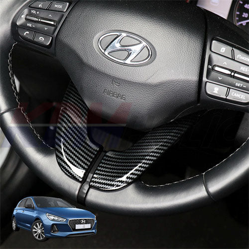 YTC Brand Steering Wheel Lower Frame Covers for Hyundai Elantra GT (i30 PD) 2018-2019