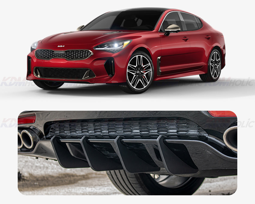 Kia Stinger Diffuser Fins [CONVOY x VELOCE] 2018-2021 GT & GT Line Models 5