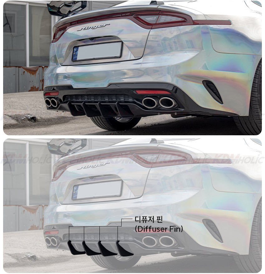 Kia Stinger Diffuser Fins [CONVOY x VELOCE] 2018-2021 GT & GT Line Models 10