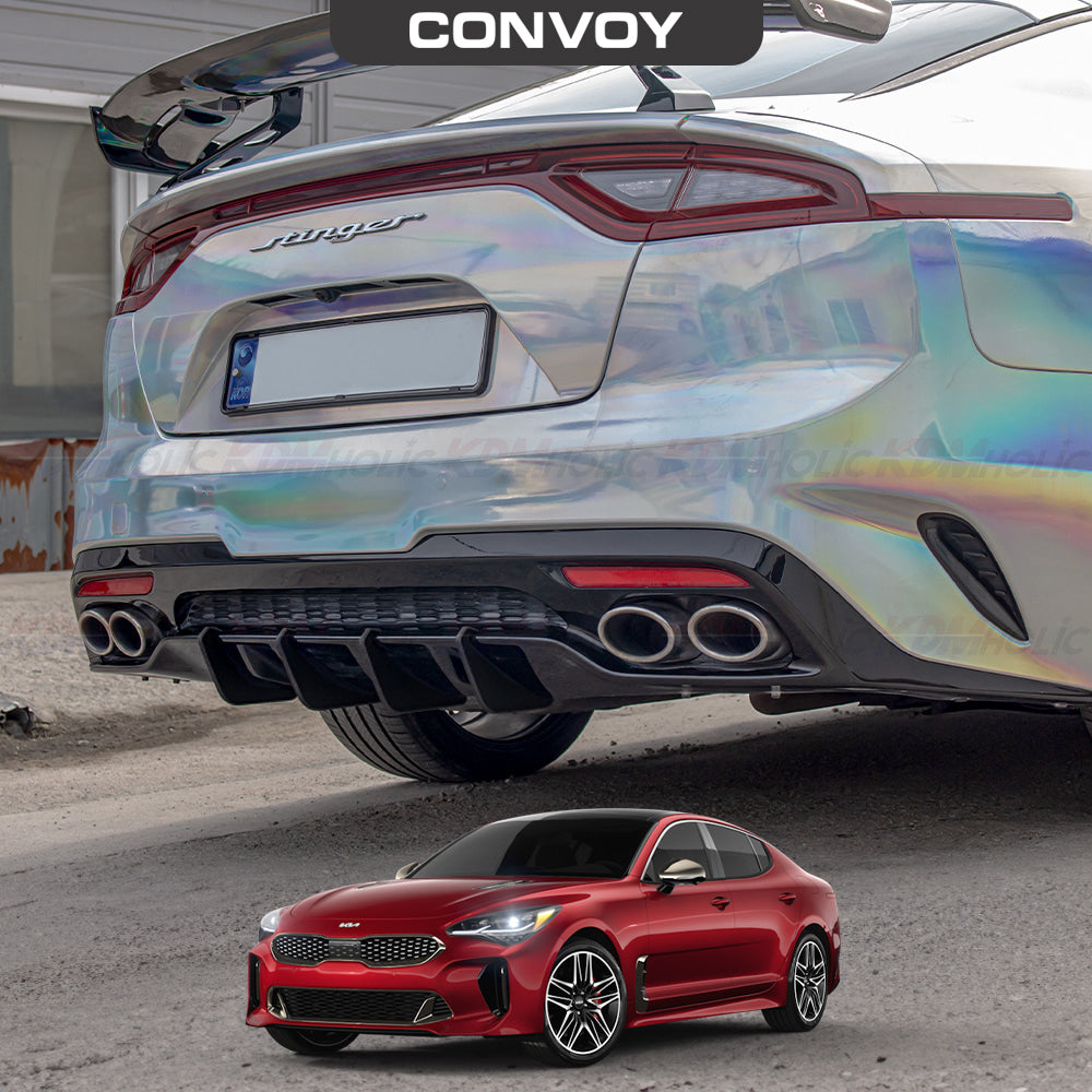 Kia Stinger Diffuser Fins [CONVOY x VELOCE] 2018-2021 GT & GT Line Models 2