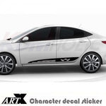 Art-X Ver.1 Side Guard Line Point Decal for Hyundai Accent 12~17