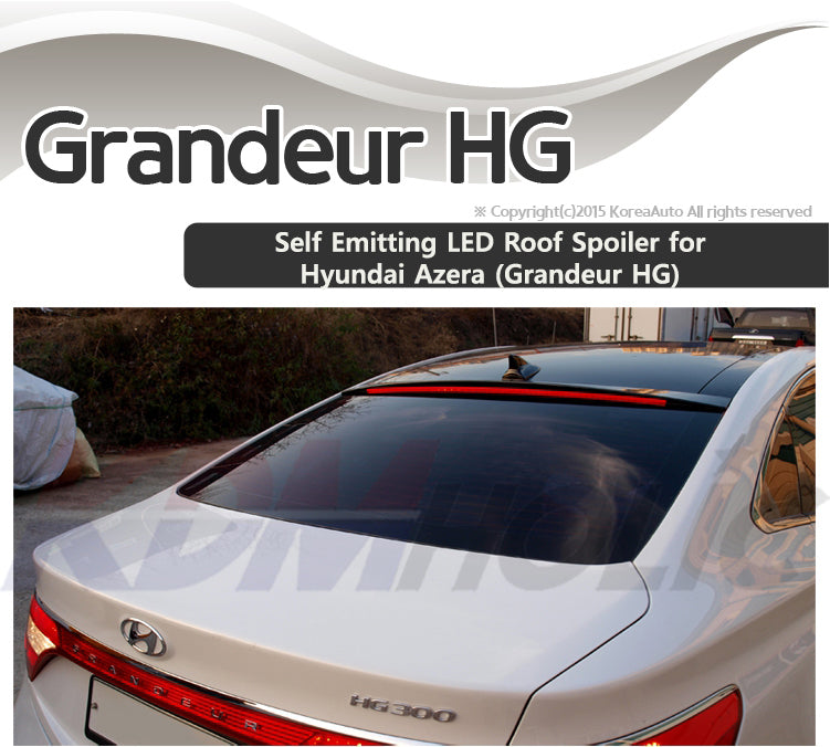 Morris Club Self Emitting LED Roof Spoiler for Hyundai Azera (Grandeur HG) 12~17